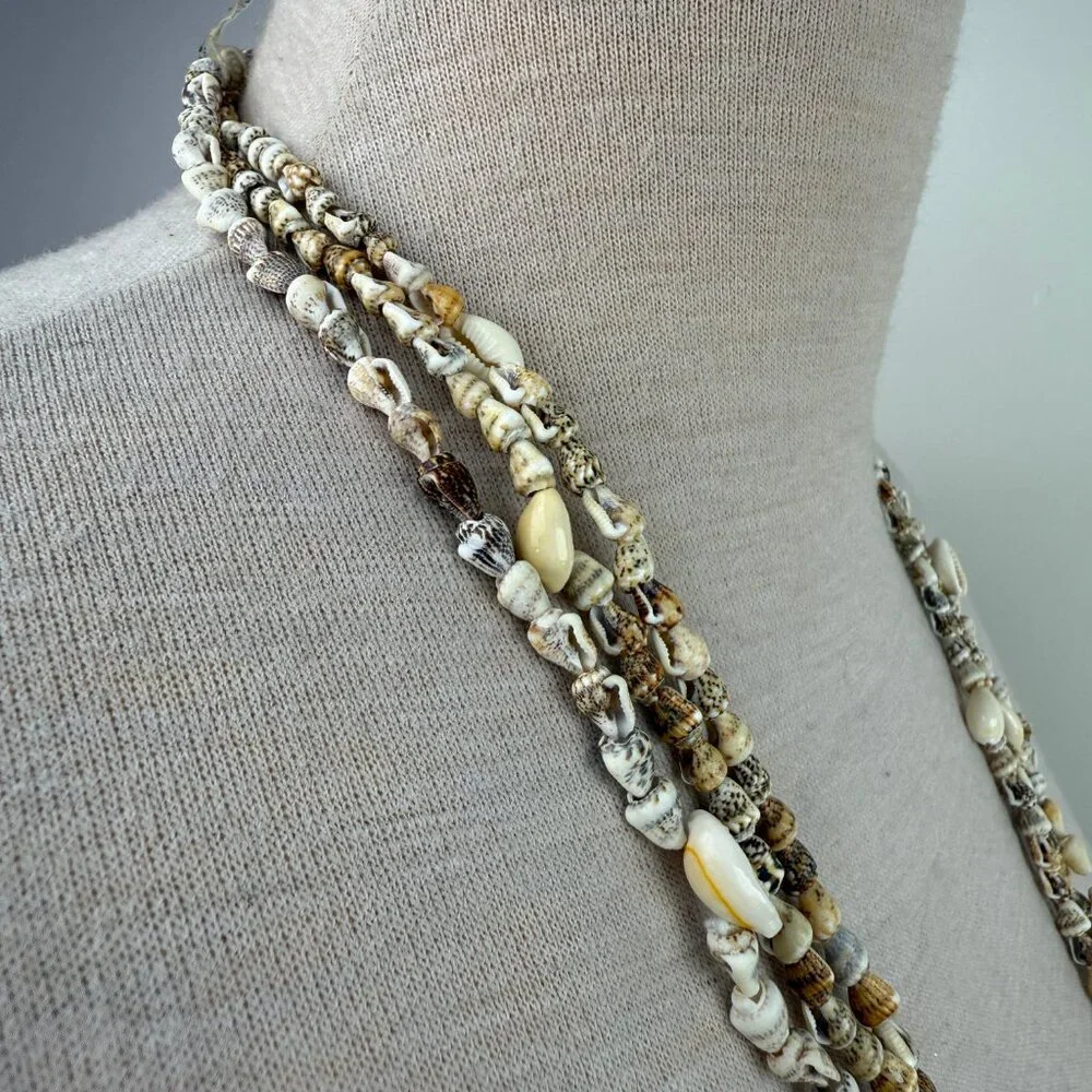 Set of Three Shell Bead Necklaces 35